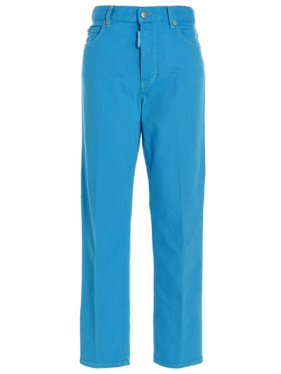 Shop Dsquared2 'boston' Jeans In Light Blue