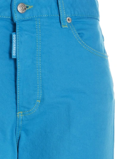 Shop Dsquared2 'boston' Jeans In Light Blue