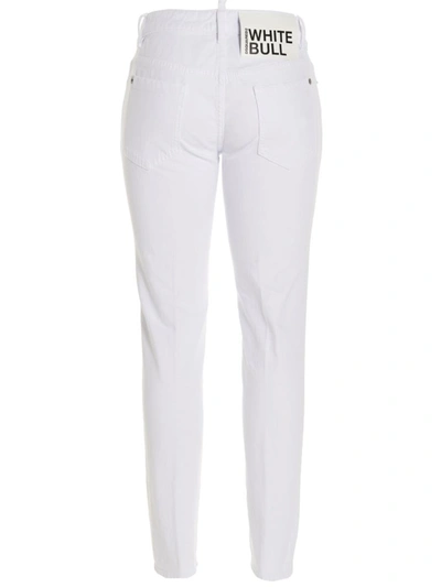 Shop Dsquared2 Jeans 'jennifer Cropped' In White