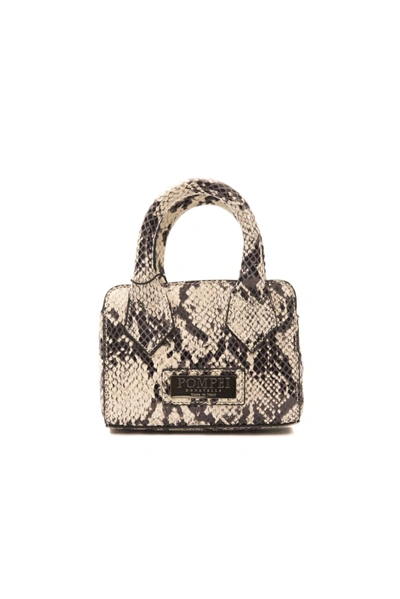 Shop Pompei Donatella Gray Leather Women's Handbag