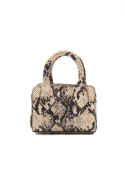 Shop Pompei Donatella Gray Leather Women's Handbag