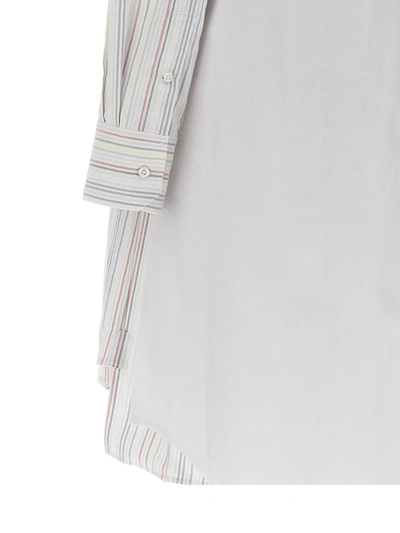 Thom Browne Multicolor Striped Shirt Dress In Multicolor