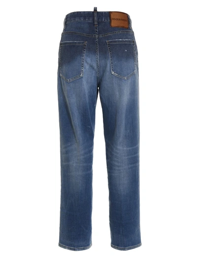 Shop Dsquared2 'boston' Jeans In Blue