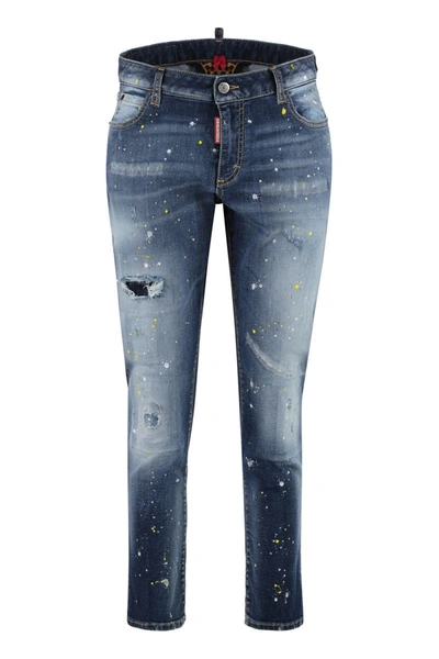 Shop Dsquared2 Honey 5-pocket Jeans In Denim