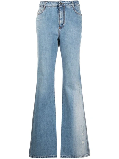 Shop Ermanno Scervino Bootcut Denim Jeans In Blue