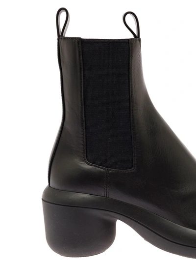 Shop Jil Sander Black Leather  Chelsea Boots  Woman