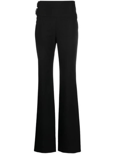 Shop Alaïa Pants With Belt In Black