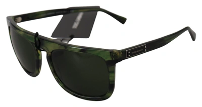 Shop Dolce & Gabbana Green Acetate Full Rim Frame Women Dg4288 Women's Sunglasses