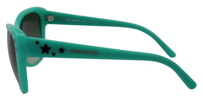 Shop Dolce & Gabbana Green Stars Acetate Square Shades Dg4124  Women's Sunglasses
