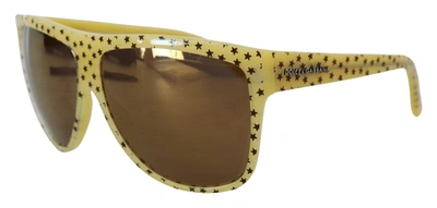 Shop Dolce & Gabbana Yellow Stars Acetate Square Shades Dg4125 Women's Sunglasses