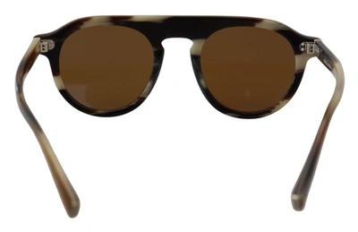 Shop Dolce & Gabbana Brown Tortoise Oval Full Rim Eyewear Dg4306 Women's Sunglasses