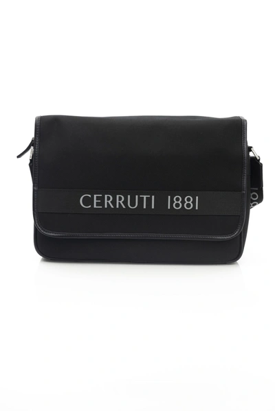 Shop Cerruti 1881 Black Nylon Messenger Men's Bag