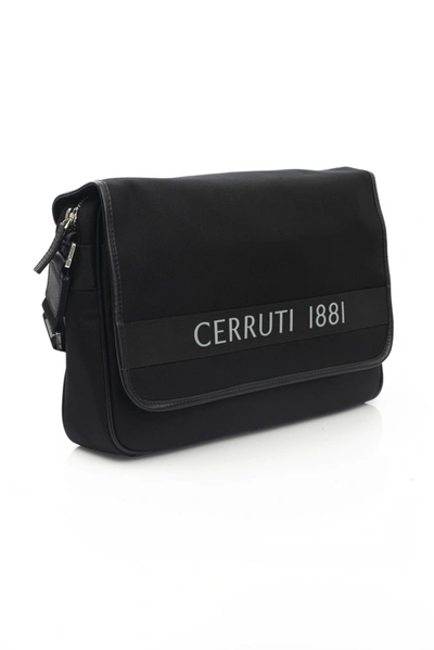 Shop Cerruti 1881 Black Nylon Messenger Men's Bag