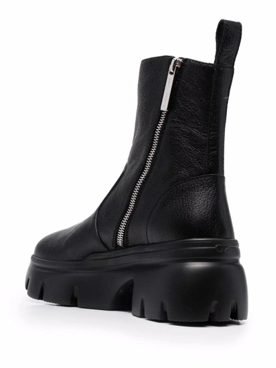 Shop Giuseppe Zanotti Leather Boots In Black