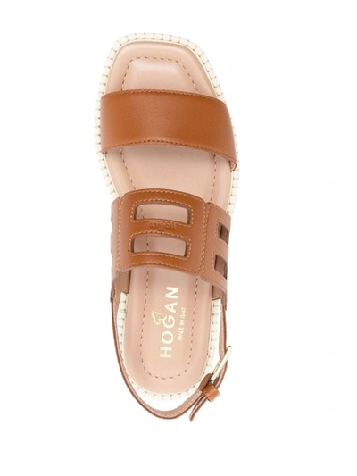Shop Hogan Sandals Shoes In Brown