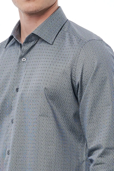 Shop Bagutta Black Cotton Men's Shirt