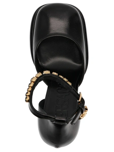 Shop Versace 'medusa' Pumps In Black