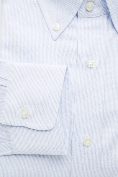 Shop Robert Friedman Light-blue Cotton Men's Shirt