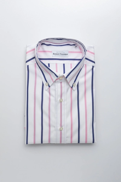 Shop Robert Friedman White Cotton Men's Shirt