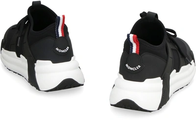 Shop Moncler Lunarove Techno Fabric Low-top Sneakers In Black