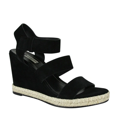 Shop Balenciaga Women's Wedge Platform Black Suede Women's Sandals