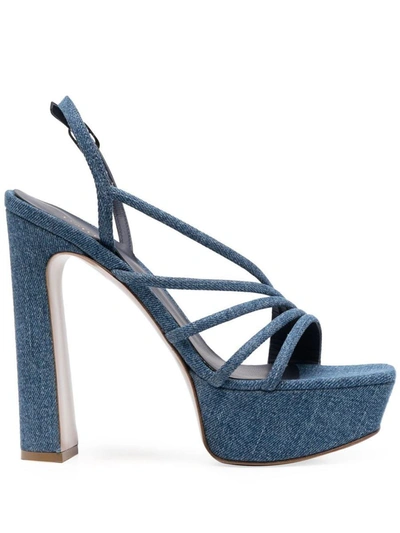 Shop Le Silla Sandals In Blue