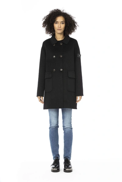 Shop Baldinini Trend Black Wool Jackets &amp; Women's Coat