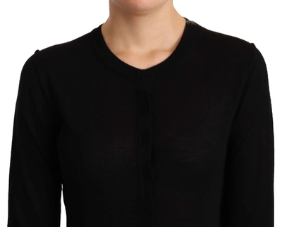 Shop Dolce & Gabbana Black Crewneck Pullover Staff Sweater Women's Wool