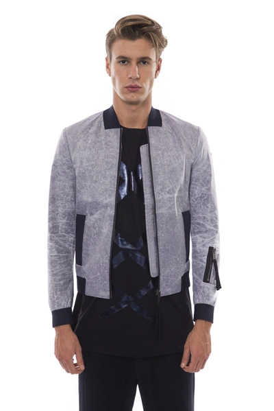 Shop Nicolo Tonetto Gray Polyester Men's Jacket