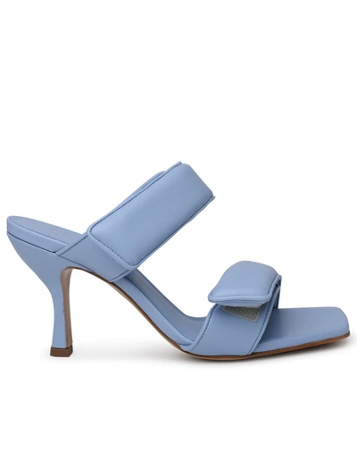 Shop Gia X Pernille Teisbaek Azure Leather Perni 03 Sandals In Light Blue