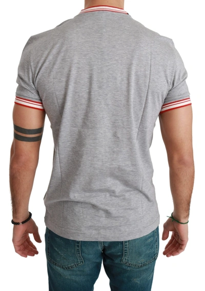 Dolce & Gabbana Gray Cotton Top 2019 Year Of The Pig T-shirt In Gray