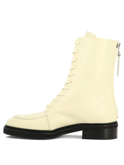 Shop Aeyde "max" Ankle Boots In Beige