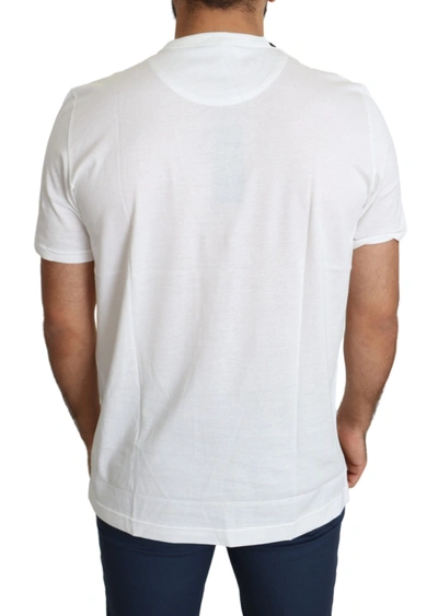 Dolce & Gabbana White Saint Valentine Hearts Print Men  T-shirt In White