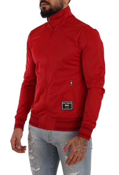 Shop Dolce & Gabbana Stunning Zip Sweater Cardigan In Men's Red