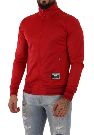 Shop Dolce & Gabbana Stunning Zip Sweater Cardigan In Men's Red