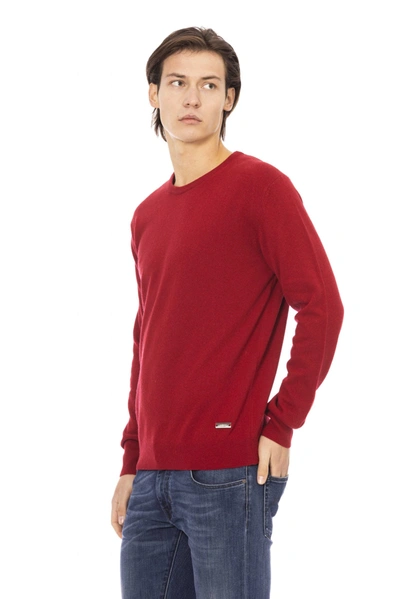 Shop Baldinini Trend Red Wool Men's Sweater