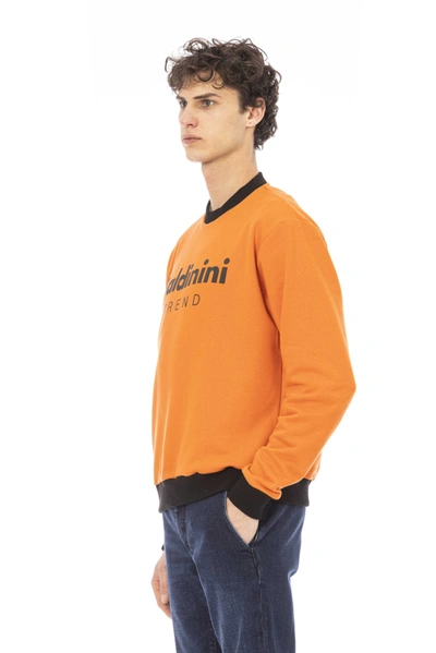 Shop Baldinini Trend Orange Cotton Men's Sweater