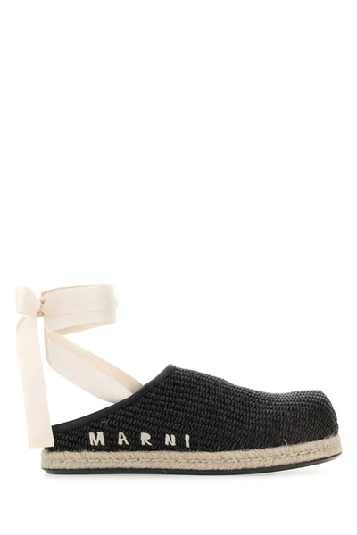 Shop Marni Slippers In Black