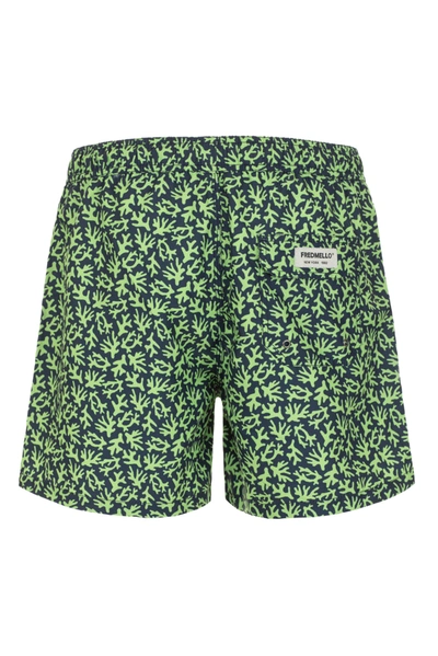 Shop Fred Mello Green Polyester Men's Swimwear