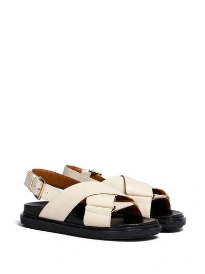 Shop Marni Sandals Shoes In Nude &amp; Neutrals