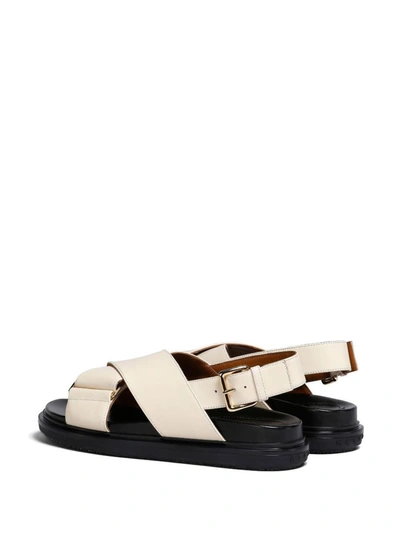Shop Marni Sandals Shoes In Nude &amp; Neutrals