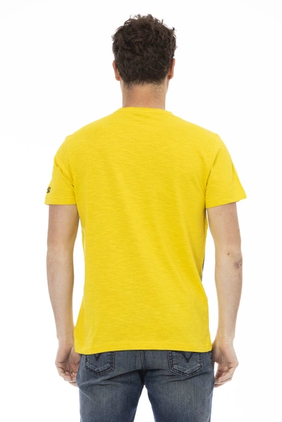 Shop Trussardi Action Yellow Cotton Men's T-shirt