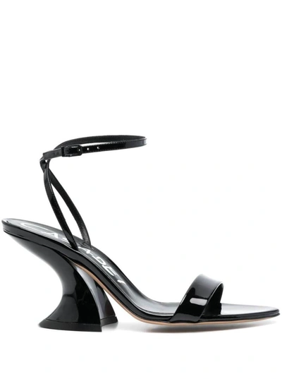 Shop Casadei Tiffany Monument Heel Sandal In Black