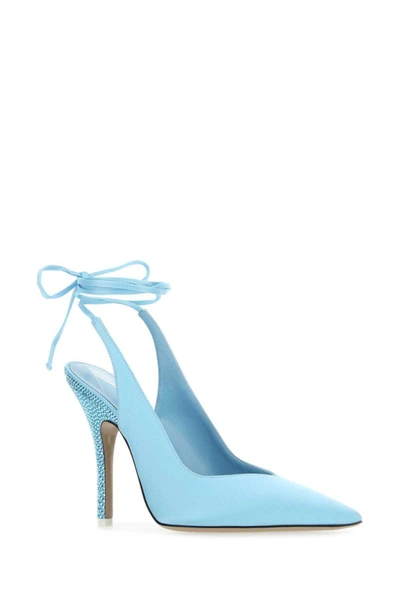 Shop Attico The  Heeled Shoes In Light Blue