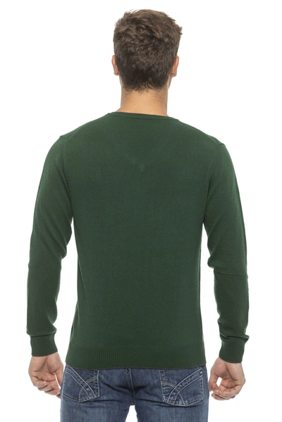 Shop Conte Of Florence Green Wool Men's Sweater