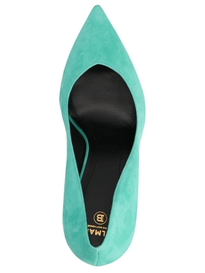 Balmain Ruby Stiletto Pumps In Light Blue