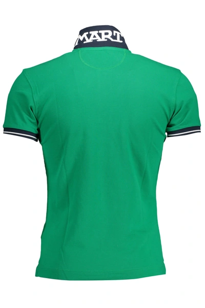 Shop La Martina Green Cotton Polo Men's Shirt