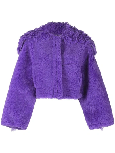 Shop Jacquemus La Veste Piloni Jacket In Purple
