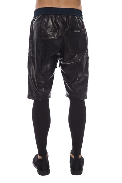 Shop Nicolo Tonetto Black Leather Jeans &amp; Men's Pant