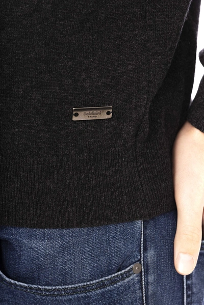 Shop Baldinini Trend Black Wool Men's Sweater